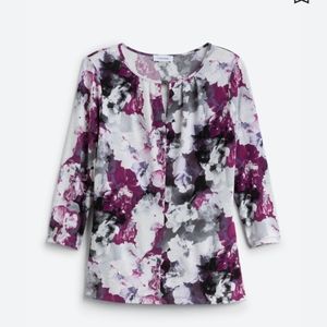 Beautiful Calvin Klein floral blouse